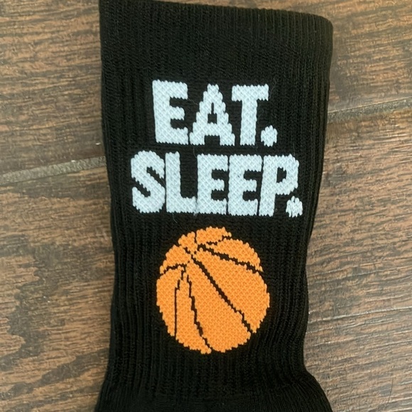 NWOT Chalk-talk Sports Compression Basketball Slogan Socks - Picture 3 of 8